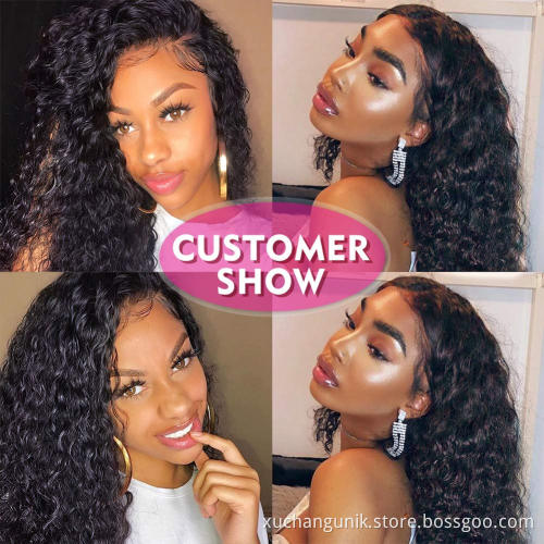Wholesale Mink Lace Front Wig Vendor Unprocessed Peruvian Hair Virgin Cuticle Aligned Human Hair Frontal 360 Lace Wig Deep Wave